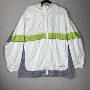Vintage Nike Windbreaker Jacket Mens 2XL Full Zip Up Hooded Multicolor 90s